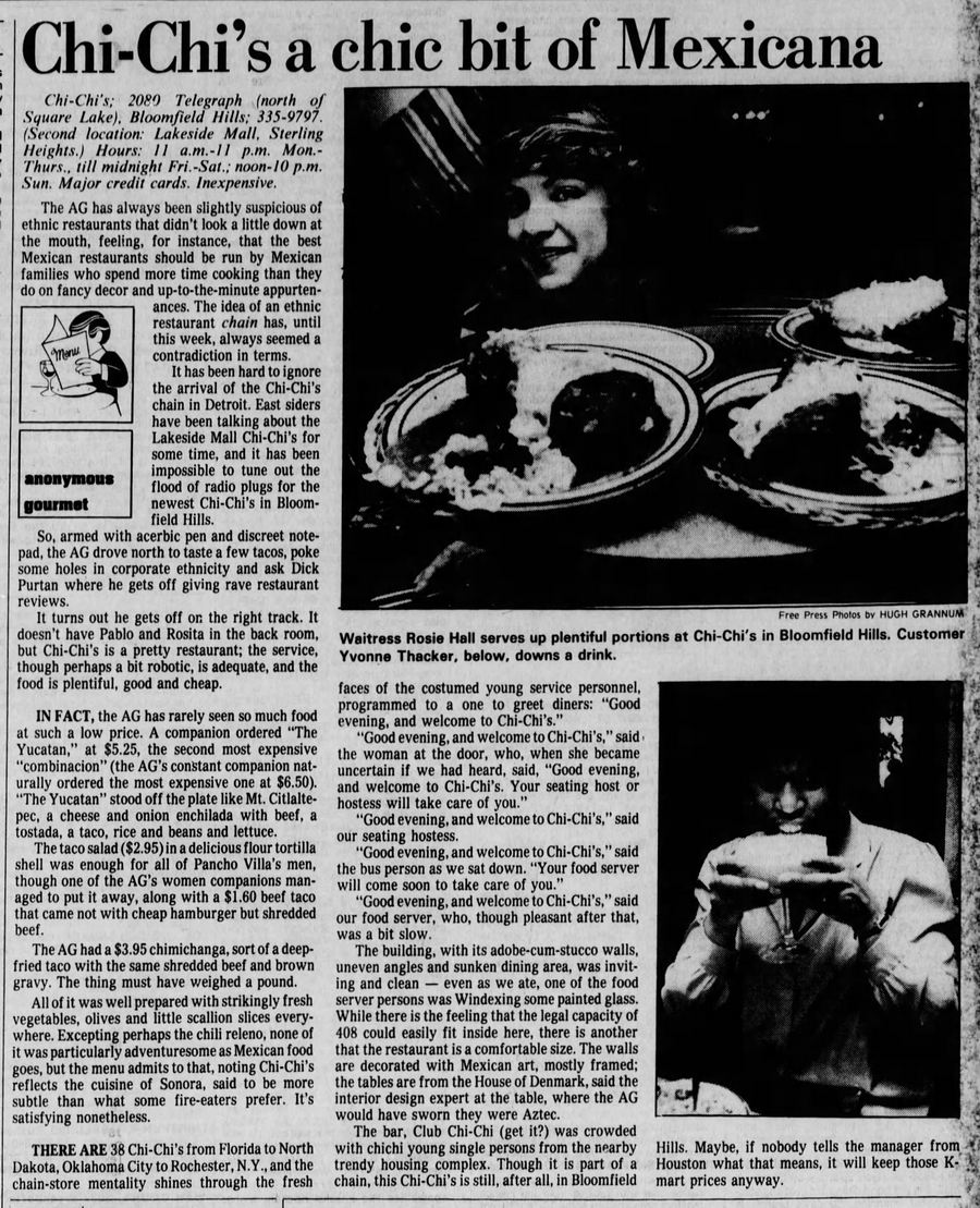 Chi-Chis - Nov 6 1981 Article (newer photo)